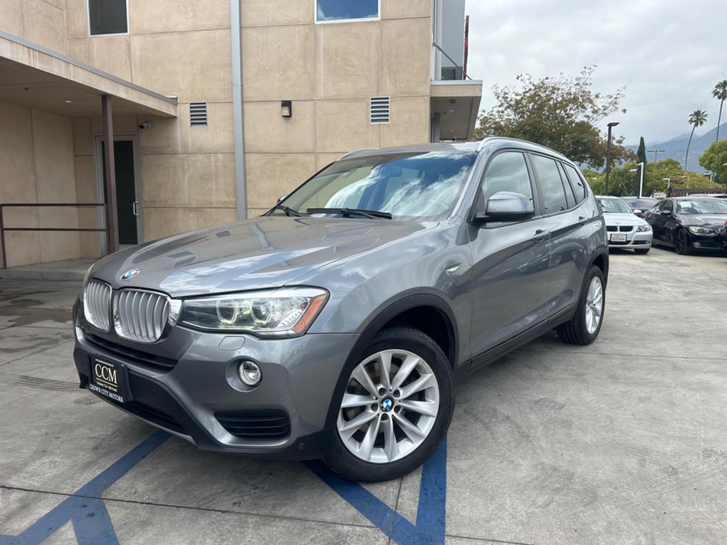 2016 Gray /Black BMW X3 Leather (5UXWX9C56G0) with an 4 Cylinder engine, Automatic transmission, located at 30 S. Berkeley Avenue, Pasadena, CA, 91107, (626) 248-7567, 34.145447, -118.109398 - The 2016 BMW X3 xDrive epitomizes the perfect blend of luxury, performance, and practicality, making it a standout choice in the premium compact SUV segment. With its sophisticated design, powerful engine options, and advanced technology, the X3 xDrive offers an exceptional driving experience. Wheth - Photo#1